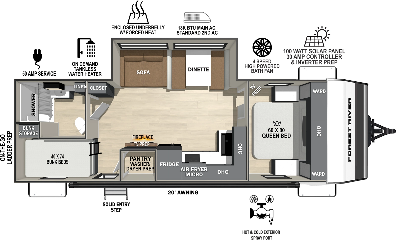 Ibex New Trail Edition TRAIL26 Floorplan